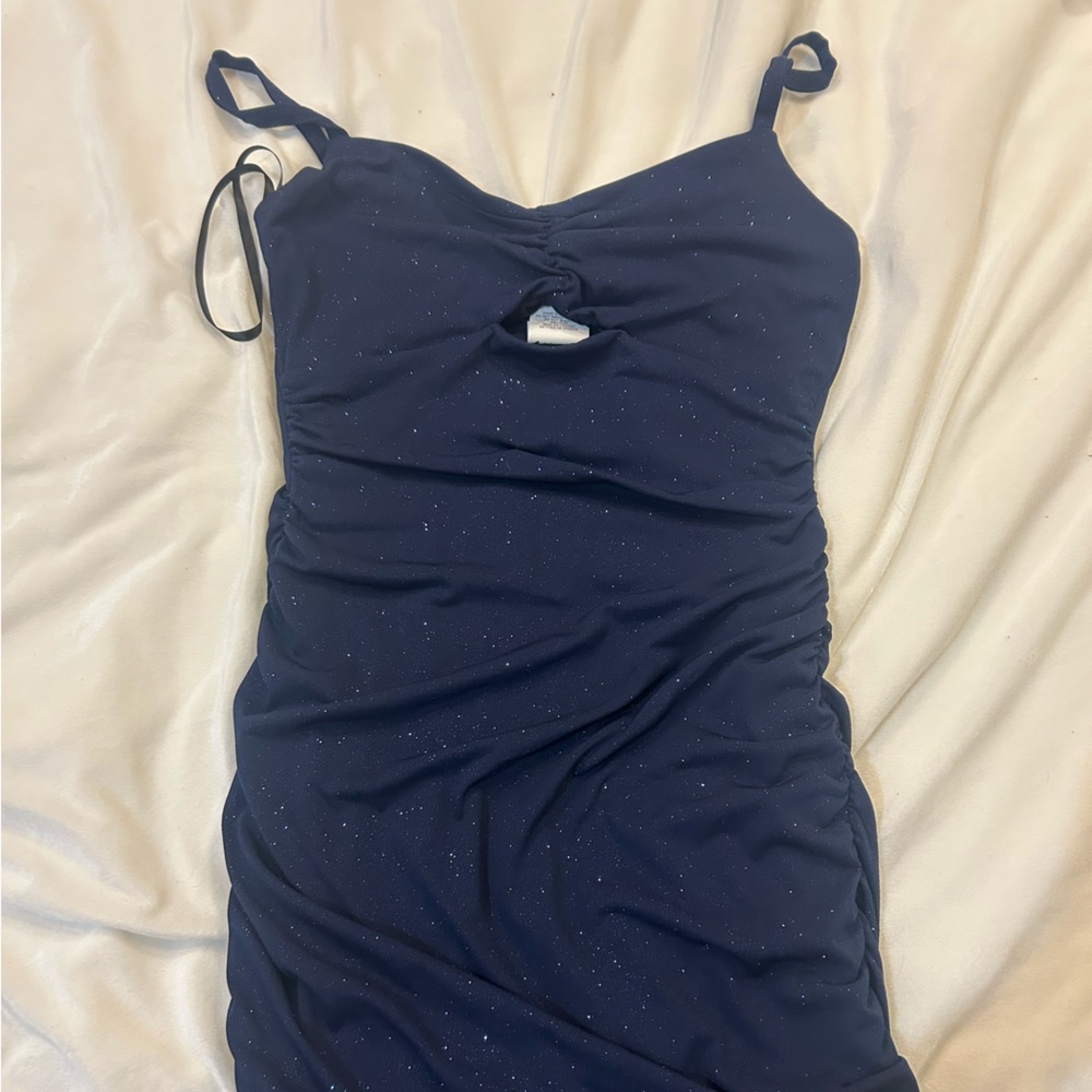 Macy's Navy Blue Mini Dress